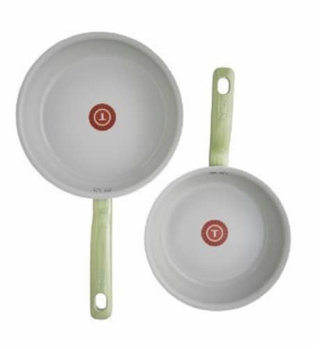 T-fal® Fresh Ceramic Non-Stick Fry Pan Set 2 pk Perspective: top