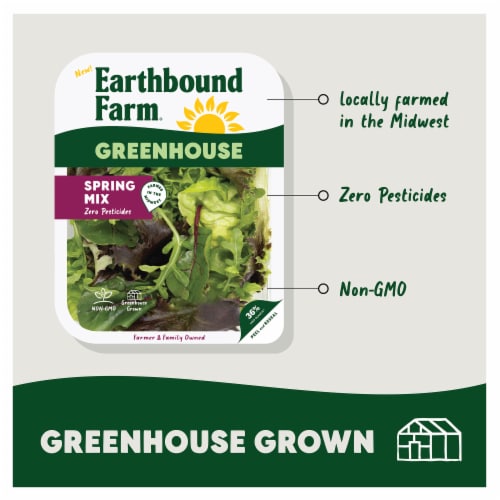 Earthbound Farm® Greenhouse Spring Mix Perspective: top