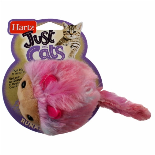 HARTZ Just For Cats Running Rodent Vibrating Plush Mouse Cat Toy