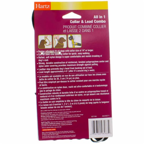 Hartz All in One Collar & Lead Combo