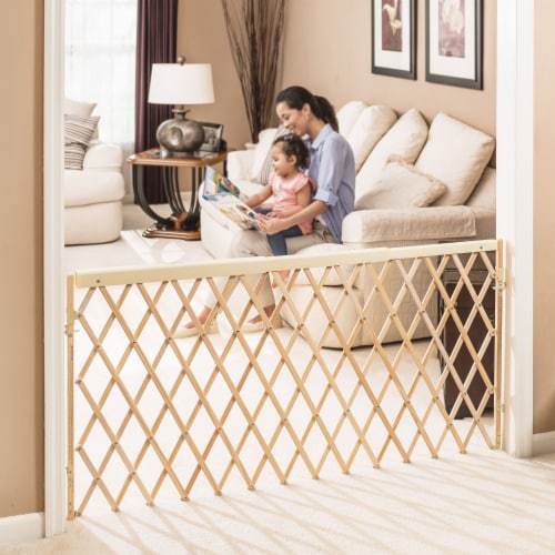 Evenflo Expansion Walk-Thru Room Divider Baby Gate - Natural Perspective: top