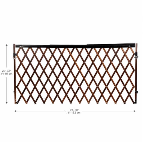 Evenflo Expansion Swing Extra Wide Farmhouse Gate Dark Wood 1 Piece Pick n Save
