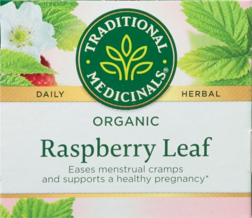Traditional Medicinals® Organic Raspberry Leaf Tea Bags Perspective: top