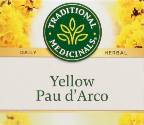 Traditional Medicinals® Yellow Pau d' Arco Tea Bags Perspective: top