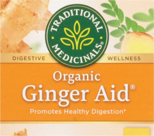 Traditional Medicinals® Organic Ginger Aid Tea Bags Perspective: top