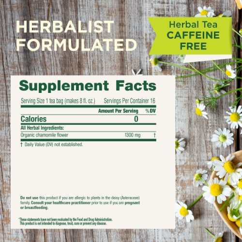 Traditional Medicinals Organic Chamomile Tea Perspective: top