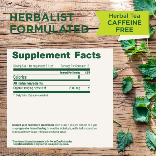 Traditional Medicinals Organic Nettle Leaf Tea Perspective: top