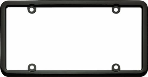 Cruiser Accessories Classic Lite License Plate Frame - Black Perspective: top