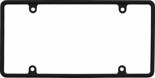 Cruiser Accessories Slim Rim License Plate Frame - Black Perspective: top