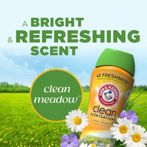 Arm & Hammer Clean Scentsations Clean Meadow In-Wash Scent Booster Perspective: top