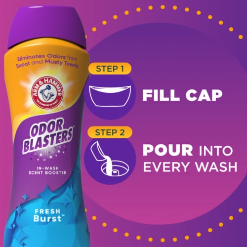 Arm & Hammer Odor Blasters Fresh Burst In-Wash Scent Booster Perspective: top