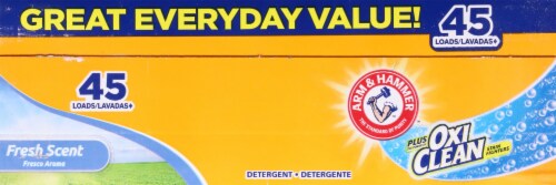 Arm & Hammer plus OxiClean™ Stain Fighters Fresh Scent Powder Laundry Detergent Perspective: top