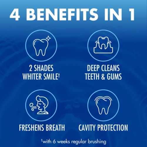 ARM & HAMMER Advance White Toothpaste Twin Pack Clean Mint Anticavity Fluoride Whitening Perspective: top