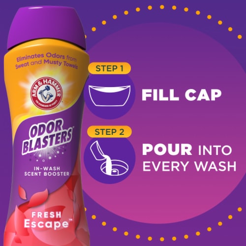 ARM & HAMMER Odor Blasters Fresh Escape In-Wash Scent Booster Perspective: top