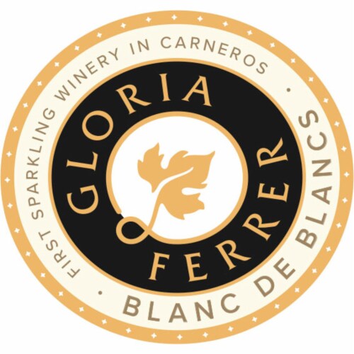 Gloria Ferrer Blanc de Blancs Chardonnay California Sparkling Wine Perspective: top