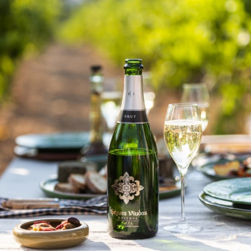 Segura Viudas Brut Cava Spain Sparkling Wine Perspective: top