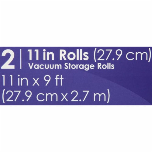 Seal-a-Meal 11" x 9' Vacuum Seal Rolls for Seal-a-Meal and Foodsaver® Vacuum Sealers, 2 Pack Perspective: top