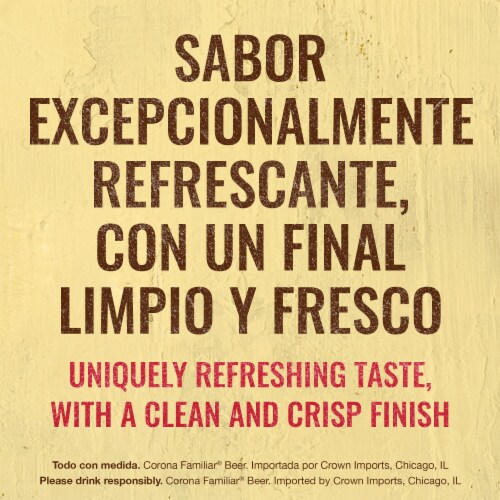 Corona Familiar Mexican Lager Import Beer Perspective: top