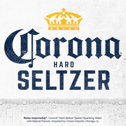 Corona Hard Seltzer Gluten Free Tropical Mix Variety Pack Spiked Sparkling Water Perspective: top