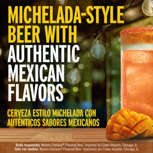 Modelo Chelada Variety Pack Mexican Import Flavored Beer Perspective: top