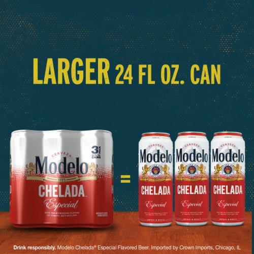 Modelo Chelada Especial Mexican Import Flavored Beer Perspective: top