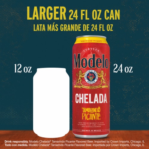 Modelo Chelada Tamarindo Picante Mexican Import Flavored Beer Perspective: top