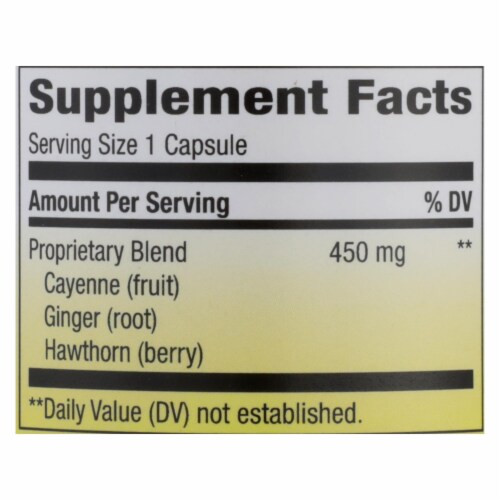 Nature's Way - Cayenne Extra Hot - 100 Capsules Perspective: top