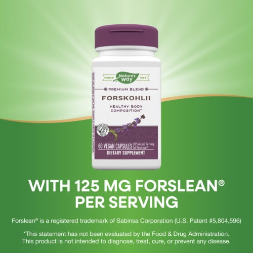 Nature's Way® Premium Blend Forskohlii Vegan Capsules Perspective: top