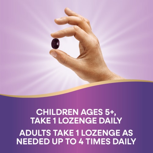 Nature's Way® Sambucus Organic Zinc Elderberry Lozenges Perspective: top