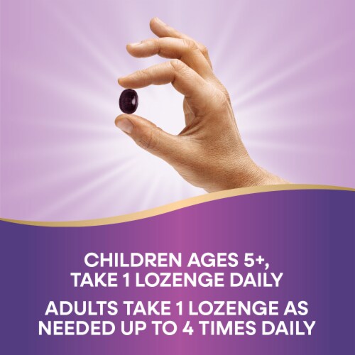 Nature's Way Sambucus Immune Black Elderberry Extract Zinc Vitamin C USDA Certified Organic Lozenges Perspective: top