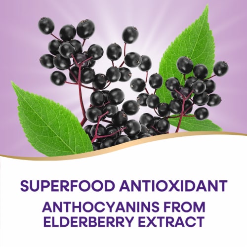 Nature’s Way Sambucus Immune Elderberry With Zinc Vitamins C D3 Gummies Perspective: top