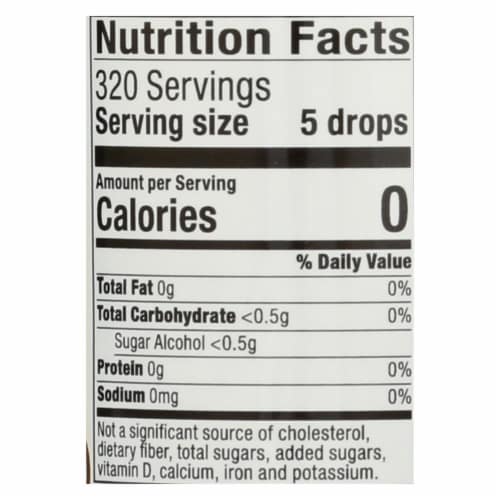 Nature's Way Organic Vanilla Stevia Perspective: top