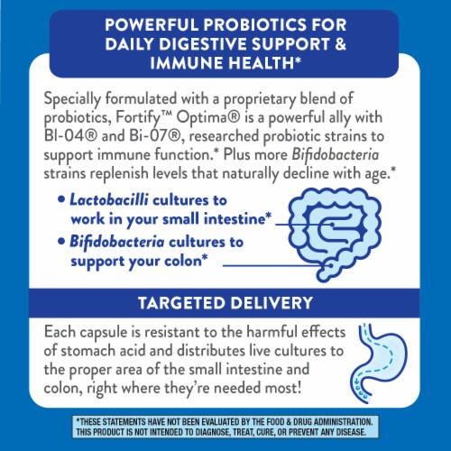 Nature's Way® Forify™ Optima® Adult 50+ Delayed-Release Vegetable Capsules Perspective: top