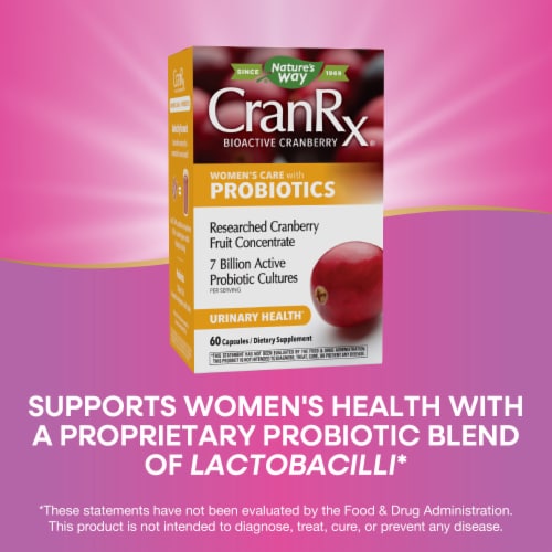 Nature's Way® CranRx® Women's Care with Probiotics Capsules Perspective: top