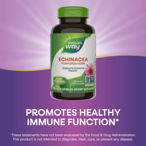 Nature's Way® Organic Echinacea Purpurea Capsules Perspective: top