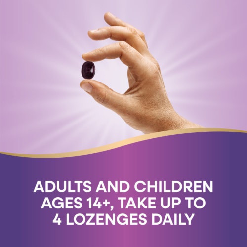 Nature’s Way Sambucus Immune Elderberry Vitamin C Wild Cherry Flavored Lozenges Perspective: top