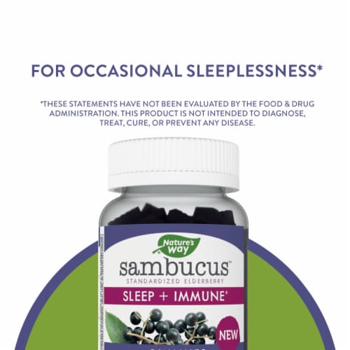 Nature's Way® Sambucus™ Sleep + Immune Gummies Perspective: top
