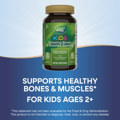 Nature's Way® Kids Growing Bones & Muscles Vitamin Gummies Perspective: top