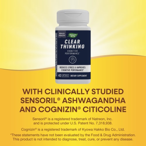 Nature's Way® Clear Thinking with Ashwagandha Capsules Perspective: top
