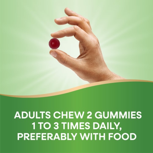 Nature’s Way Organic Apple Cider Vinegar Apple Flavored Gummies 500 mg Per 2 Gummy Serving Perspective: top