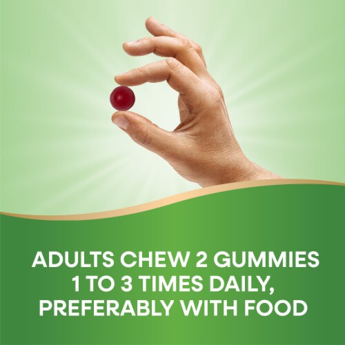 Nature’s Way Organic Apple Cider Vinegar Apple Flavored Gummies 500 mg Per 2 Gummy Serving Perspective: top
