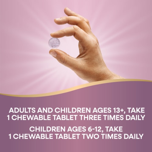 Nature's Way® Umcka® Cold & Flu Berry Flavor Chewable Tablets Perspective: top