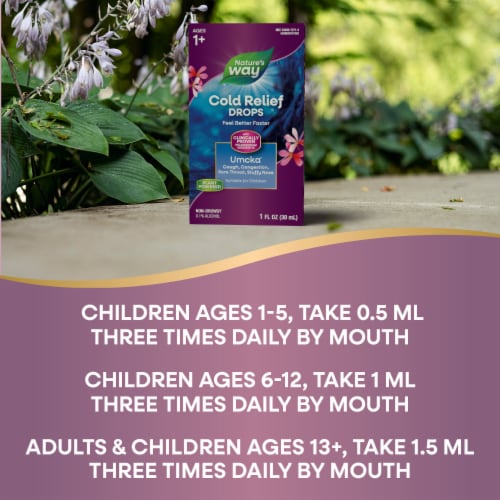 Nature's Way® Umcka® Cold Care Alcohol Free Drops Perspective: top