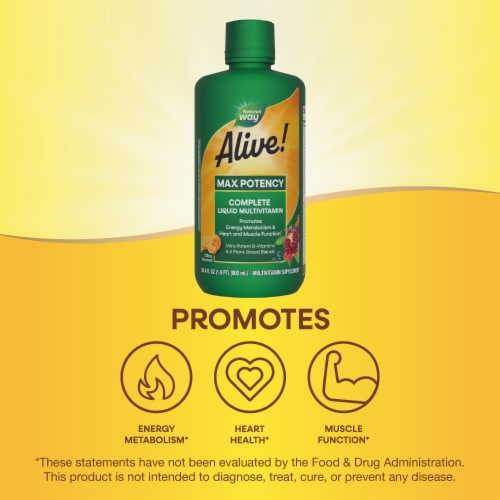 Nature's Way® Alive!® Whole Food Energizer Liquid Multi-Vitamin Perspective: top