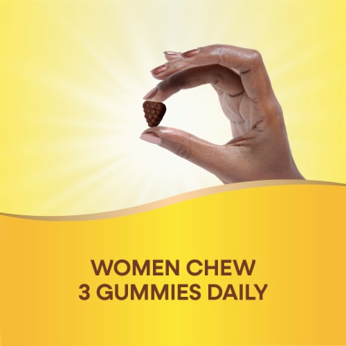 Nature's Way Alive! Women's 50+ Premium Multivitamin With B Vitamins Grape and Cherry Flavored Gummy Perspective: top
