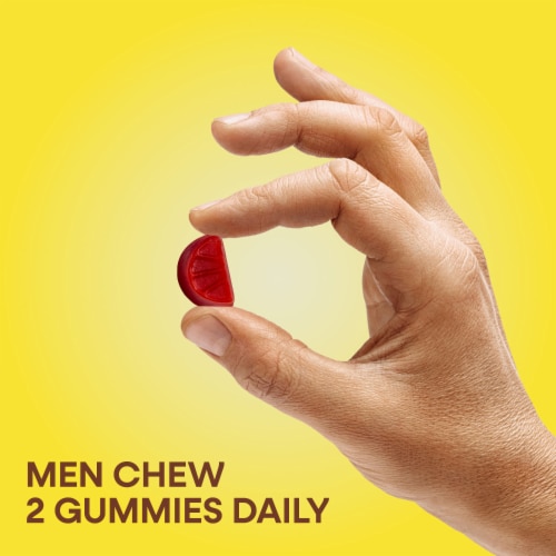 Nature's Way Alive! Men's Multivitamin with B Vitamins and Vitamins D3 C E Zinc Fruit Flavored Gummy Perspective: top