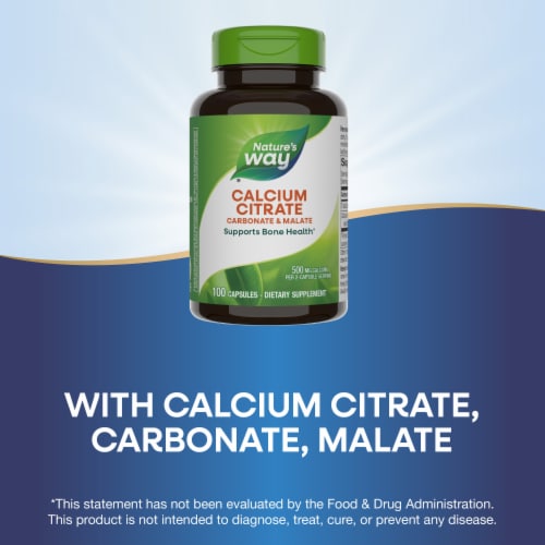 Nature's Way® Calcium Citrate Bones & Muscles Capsules Perspective: top