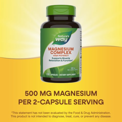 Nature's Way® Magnesium Complex Dietary Supplement Capsules Perspective: top