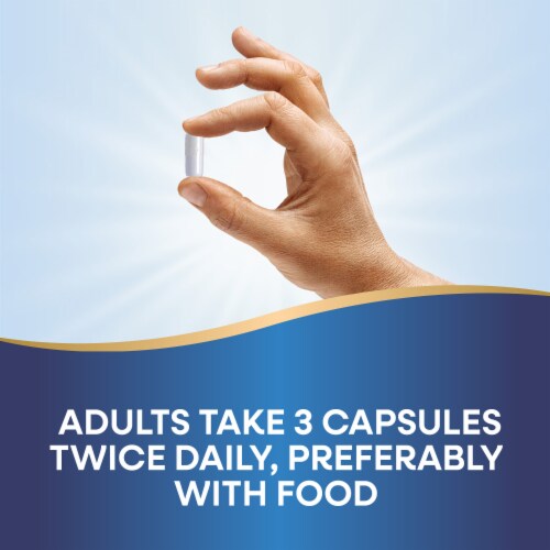 Nature's Way Calcium and Magnesium Mineral Complex Capsules 750 mg Per 3 Capsule Serving Perspective: top