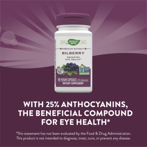 Nature's Way® Bilberry Standardized Capsules Perspective: top